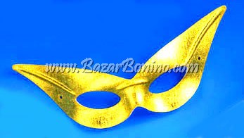 MT0216 - MASCHERA BEAUTIFUL ORO-ARGENTO