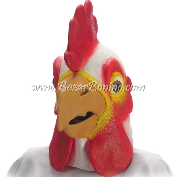 AM0010 - Maschera Pollo Gomma-Lattice - BazarBonino