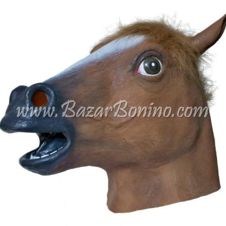 AM0140 - MASCHERA CAVALLO IN GOMMA-LATTICE