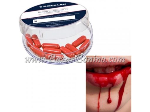 KN1595 - 10 CAPSULE SANGUE FINTO TEATRALE