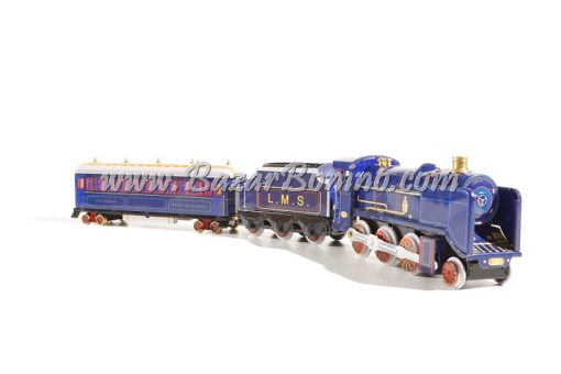 TN0070 - TRENO LOCOMOTORE CON 2 VAGONI BLU