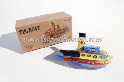 TB0060 - Barchetta Latta Rimorchiatore Pop Pop "Tug Boat"