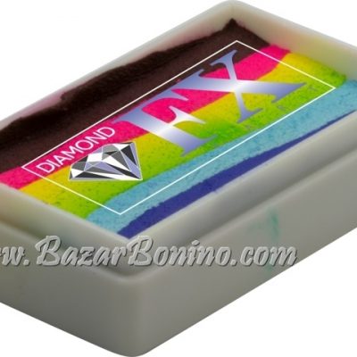 59 - Bright Rainbow SPLIT CAKES Medium size Diamond Fx