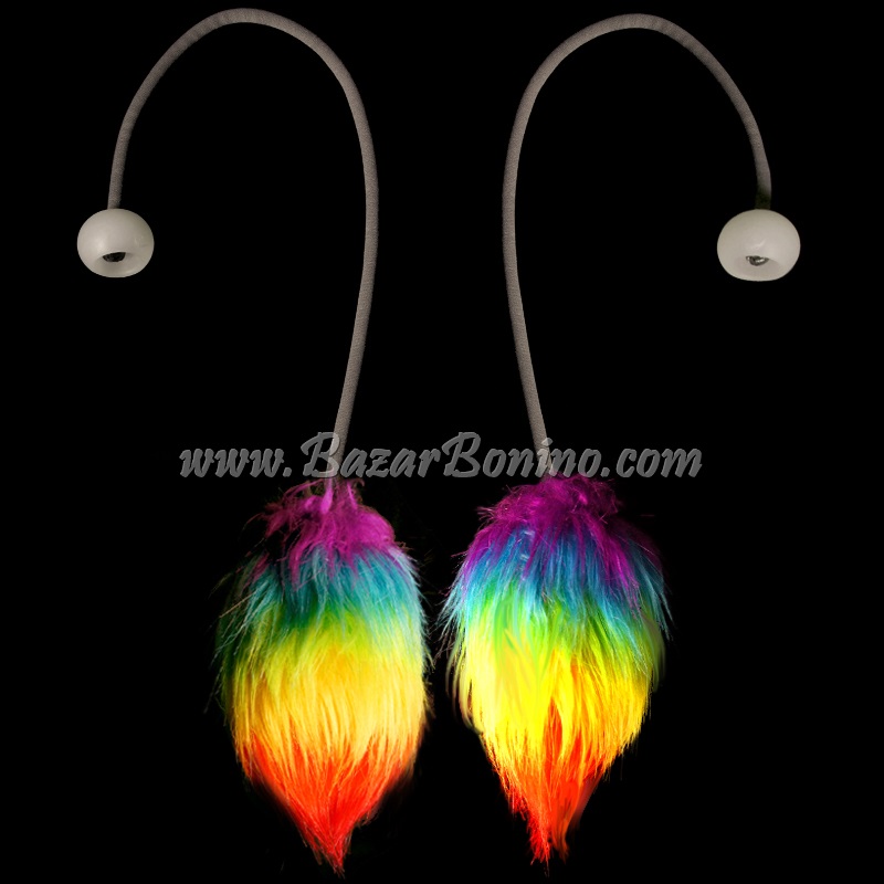 JG4546 - Flowtoys Fuzzy Podpoi Covers Rainbow