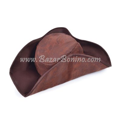 BH360 - Cappello Pirata Marrone Morbido