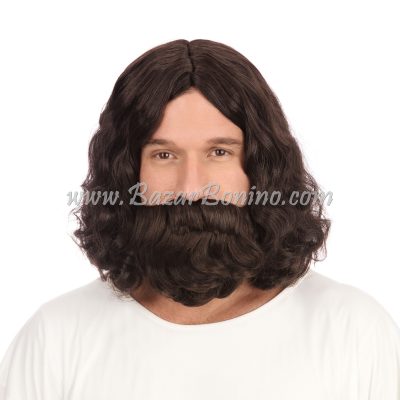 WGBW581 - Parrucca Barba Hippy Jesus