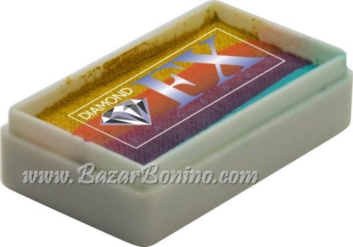 47 – Caribbean Sunset SPLIT CAKES Medium size Diamond Fx