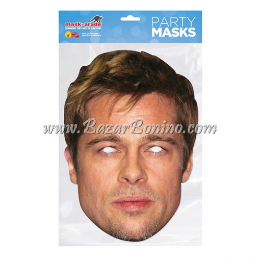 CBPITT - Maschera Cartoncino Brad Pitt