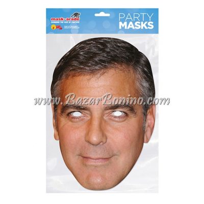 CGCLOO - Maschera Cartoncino George Clooney
