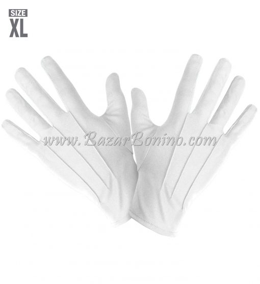 G46907 - Guanti Bianchi Corti XL