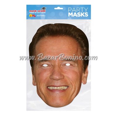 PASCHW - Maschera Cartoncino Arnold Schwarznegger