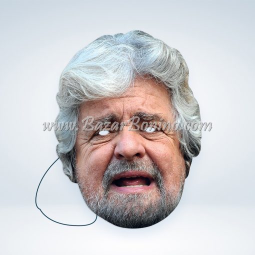 PBGRIL - Maschera Cartoncino Beppe Grillo