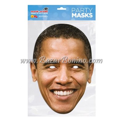PBOBAM - Maschera Cartoncino Barack Obama