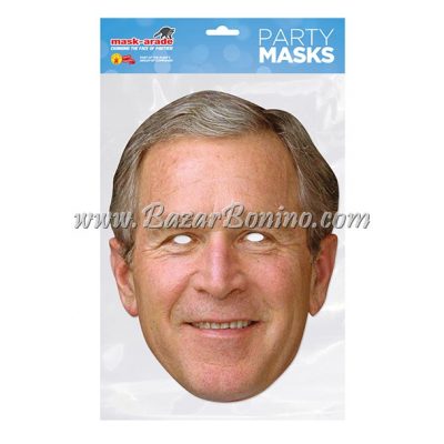 PGBUSH - Maschera Cartoncino George Bush
