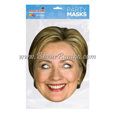 PHCLIN - Maschera Cartoncino Hillary Clinton