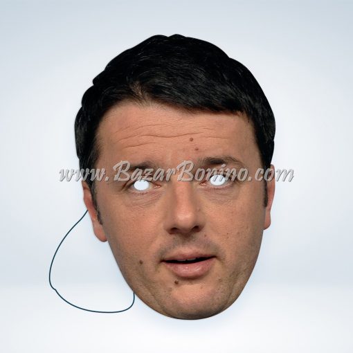 PMRENZ - Maschera Cartoncino Matteo Renzi