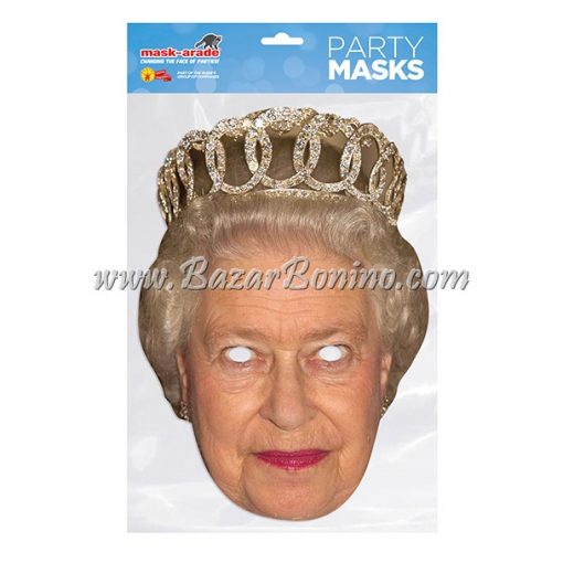 RQUEEN2 - Maschera Cartoncino Regina Elisabetta