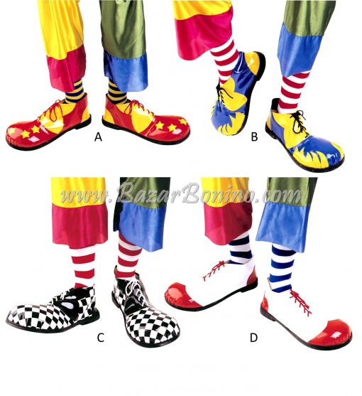 S1820S - Scarpe Clown Suola in Gomma