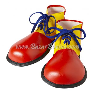 S9146P - Scarpe Clown Rosso Giallo