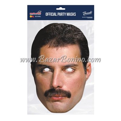 SQFMER - Maschera Cartoncino Freddie Mercury Queen