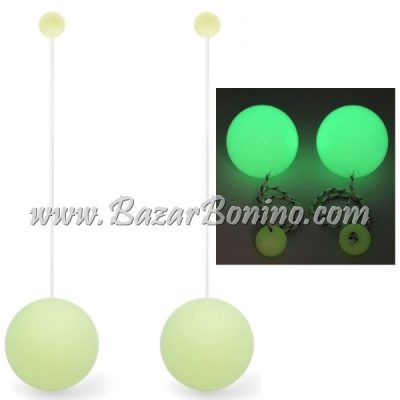 JG2286G - Bolas Contact Poi GLOW Giga 100 mm Set di 2