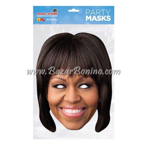 PMOBAM - Maschera Cartoncino Michelle Obama