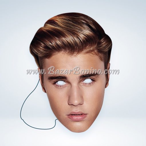 SJBIEB - Maschera Cartoncino Justin Bieber