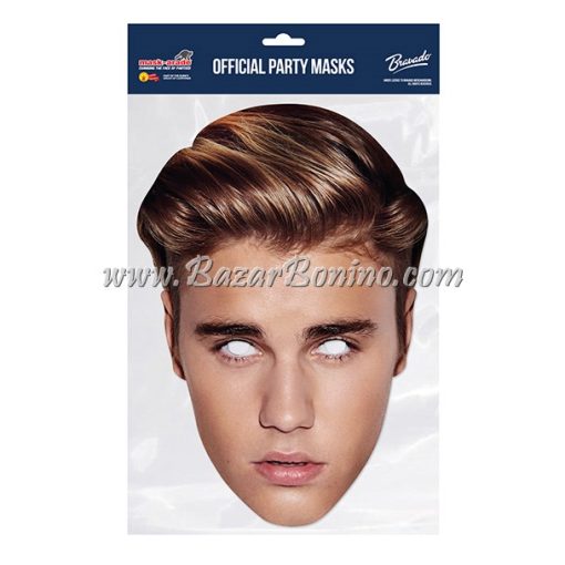 SJBIEB - Maschera Cartoncino Justin Bieber