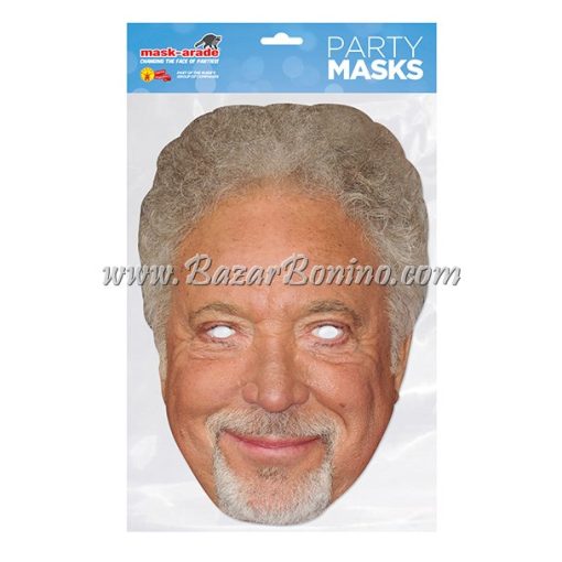 STJONE - Maschera Cartoncino Tom Jones