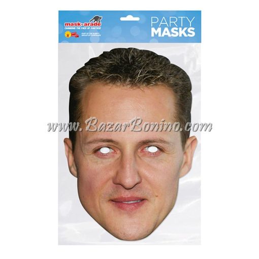 TMSCHU - Maschera Cartoncino Michael Schumacher