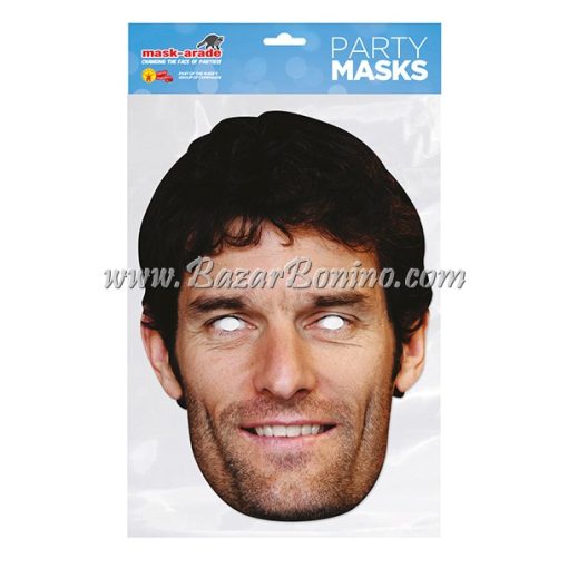 TMWEBB - Maschera Cartoncino Mark Webber