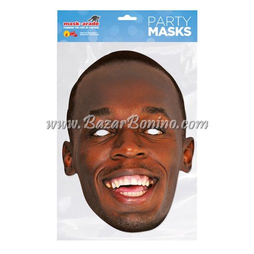 TUBOLT - Maschera Cartoncino Usain Bolt