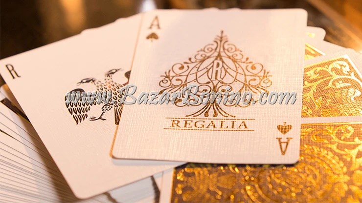 Mazzo di carte Regalia White Playing Cards by Shin Lim Carte da Gioco 