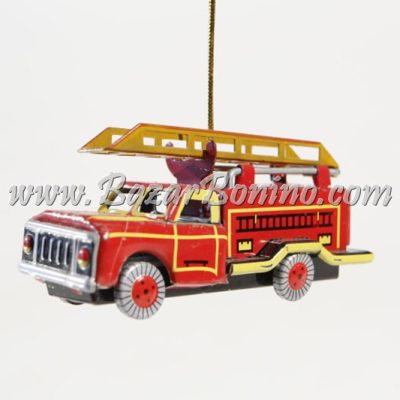 CR0290 - Camion scala pompieri Decorativo in Latta