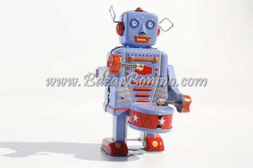 RT0048 - Robot Tamburo in latta con carica a molla