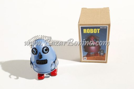RT0083 - Robot Uovo Celeste in Latta