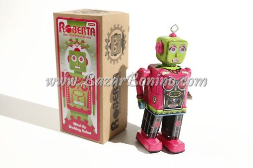 RT0175 - Robot Roberta in latta carica a molla