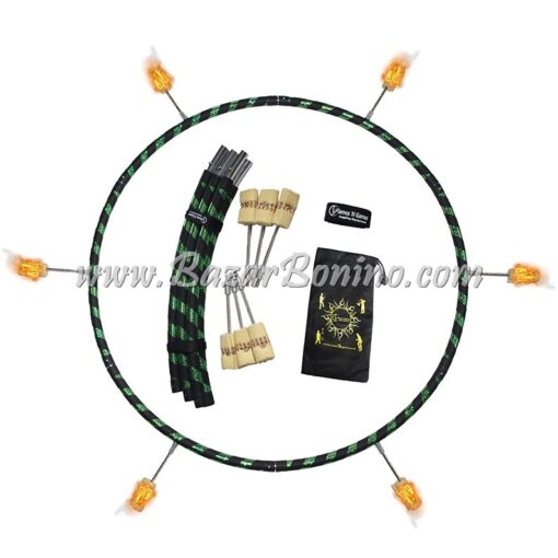 JG3992S - Fire Hoop Smontabile 90cm. 6 Fuochi