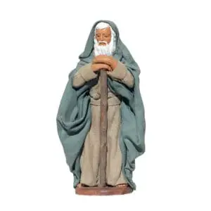 Uomo in Piedi Appoggiato Bastone