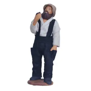 Uomo in Piedi Pipa e mano in Tasca
